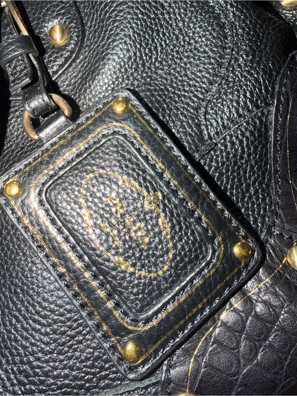 PRADA Black Bowler Bag — FREE SHIPPING!! - Picture 3 of 10